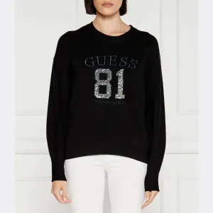 Свитер обычного кроя Guess, черный