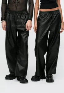 Унисекс брюки для вечеринок из искусственной кожи Yourturn, Black