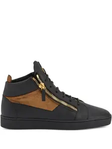 Высокие кеды Kriss с молниями Giuseppe Zanotti, черный