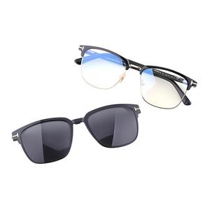 TF Plate And Metal Прямоугольные Оправы Для Очков Унисекс Черные TOM FORD