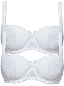 Бюстгальтер пуш ап SUSA 2er Pack Dirndl BH mit Bügel Wiesn Zauber, белый