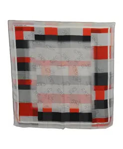 Шелковый шарф квадратный в клетку Costume National, мультиколор