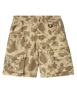 Шорты с узором, эластичным поясом и логотипом. Carhartt Wip, коричневый