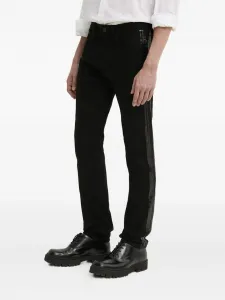 Джинсы с пайетками Hugo, черный