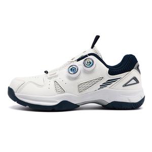 BIANSULONG Амортизирующие дышащие легкие низкие кроссовки для бадминтона унисекс белый темно-синий, цвет White Dark Blue
