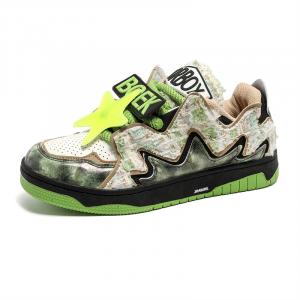 Теплые, нескользящие, дышащие, низкие, амортизирующие кроссовки для скейтбординга унисекс King Jinmai, Neon Green