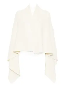 Кардиган с драпировкой и открытым передом Rick Owens, нейтральный