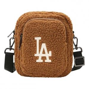 Миниатюрная шерстяная сумка-мессенджер из флиса с символикой команды Los Angeles Dodgers, , MLB LA