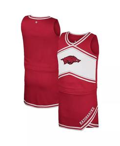 Комплект из топа и юбки для чирлидеров Big Girls Cardinal Arkansas Razorbacks Colosseum
