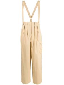 Kenzo прямые брюки карго, нейтральный цвет