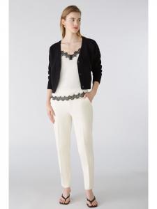 Тканевые брюки Oui, кремовый