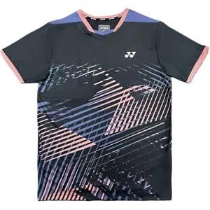 Футболка для бадминтона Unisex с V-образным вырезом Moderate YONEX, черный