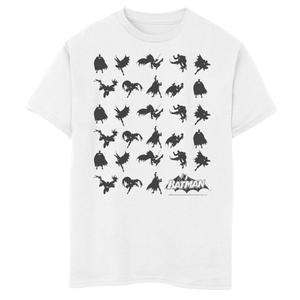 Футболка с изображением силуэта Бэтмена в позах DC Comics для мальчиков 8–20 лет Licensed Character