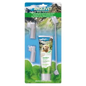 Набор Arquivet с 3 зубными щетками и 1 зубной пастой со вкусом мяты 4 шт Arquivet