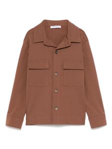 Paolo Pecora Kids рубашка с длинными рукавами, коричневый