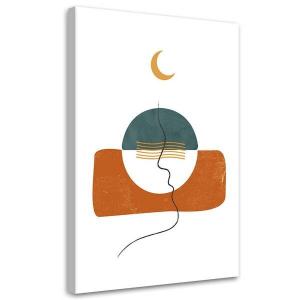 Картина арт-принт KUNSTLOFT Minimalist Face Line, бежевый