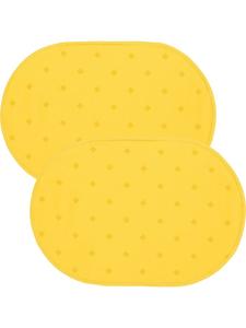 Erwin Müller Салфетки под тарелку из смесовой хлопковой ткани, 2 шт , дизайн Neuss, желтый цвет