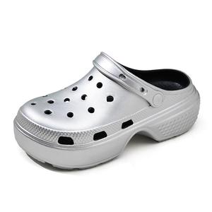 Сабо женские, ярко-серебристые TAFN, Bright Silver