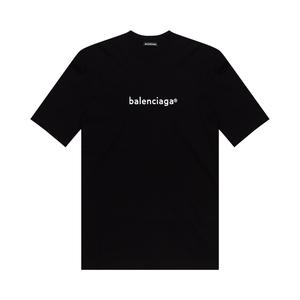 Новая футболка Balenciaga Copyright Черный/Белый