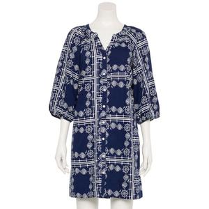 Женское платье с застежкой на пуговицах Sonoma Goods For Life, цвет blue nautical print