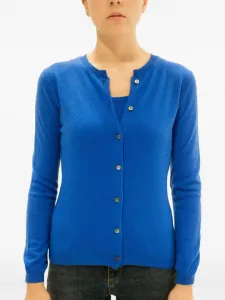 Кашемировый кардиган на пуговицах La Rose, синий