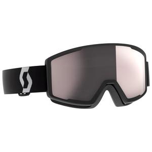Горнолыжные очки Factor Pro Mineral, черные, белые, с серебристо-хромовым покрытием Scott