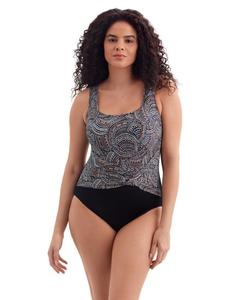 Женский купальник-бижутерия с длинным торсом и блестящим поясом, украшенный бисером Longitude, Beaded glam