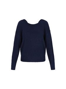 Женский свитер темно-синего цвета DreiMaster