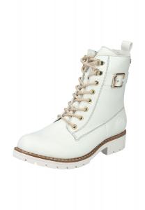 Ботинки женские Rieker высокие на шнуровке, белый