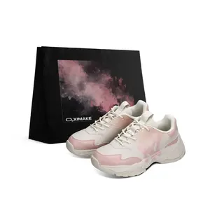 MLB Большие мячи chunky низкие chunky кроссовки unisex белый розовый