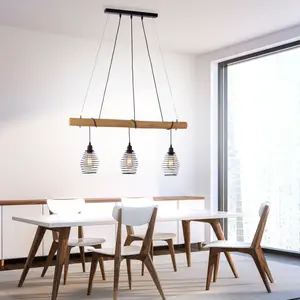 Подвесной светильник Just Light Spring, holz-natur