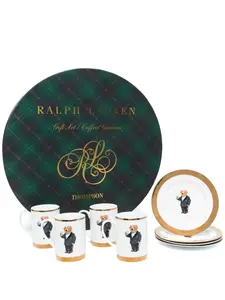 Набор Thompson Polo Bear из четырех тарелок и кружек Ralph Lauren Home, белый