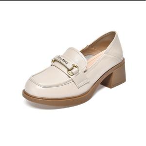 Devanro Женские лоферы черно-бежевые, цвет Beige