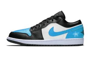 Jordan Кроссовки Air 1 Starlight Ocean с износостойким верхом, низкие, винтажные, мужские, черный с синим