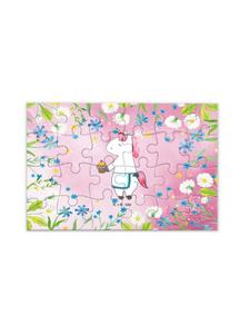 Mr. & Mrs. Panda Маффин «Единорог-головоломка» без слов, пастельно-красного цвета