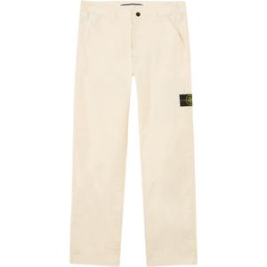 Прямые брюки Compass Patch STONE ISLAND, слоновая кость