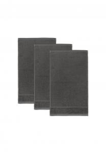 Полотенце гостевое Möve For Frottana Pearl, 3 штуки, 30x50 см, графитовый