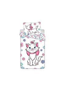 Детская флисовая постельное бельё с кошкой мари дизайн disney, хлопок, 140x200 disney, разноцветный 200x140 + 70x90 см