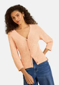 Уютный кардиган укороченного кроя с рукавами 3/4 Love & Roses, Peach Pink