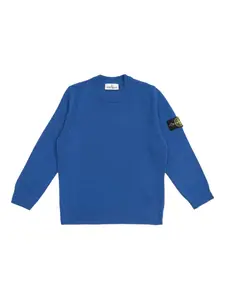 Джемпер с нашивкой Compass Stone Island Junior, синий