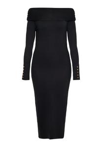 Вязаное платье NAEMI, черный