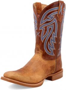 Рабочие ботинки Twisted X Men's 12" Western, квадратный носок, с металлическим носком и технологией CellStretch