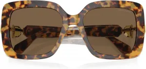 Женские квадратные солнцезащитные очки Swarovski SK6001, Transparent Dark Green/Dark Grey