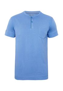 Мужская рубашка для сна с вырезом на груди и карманом Night & Day JOCKEY, цвет Deep Sky