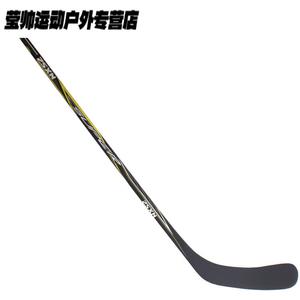 He Jiagong Хоккейная клюшка деревянная, для роликовых и инлайн коньков, детская, для катания на суше и воде, износостойкая, черно-желтая, 152 см, для правой руки