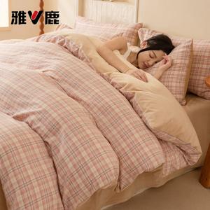 Yalu Пододеяльник 220х240 см из хлопкового велюра, цвет Kaili Coffee, 100% хлопок