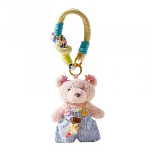 Плюшевый кулон медвежонок 8 см Jinnew