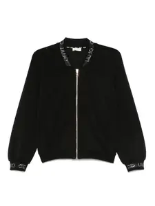 Куртка на молнии с логотипом LIU JO, черный