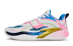 ANTA Баскетбольные кроссовки KAI 1 с противоскользящей подошвой, износостойкие, мужские, белые, розовые, синие, золотые