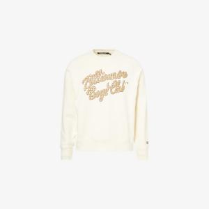 Свитшот Script Billionaire Boys Club из хлопкового джерси с логотипом, экрю